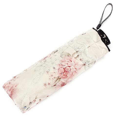 Vintage Floral UV Protection Folding Parasol Umbrella