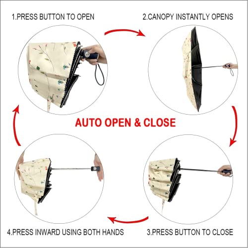 Compact UV Protection Travel Umbrella for Women