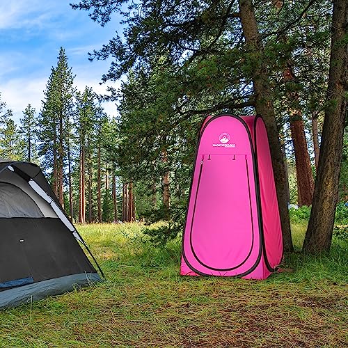 Portable Privacy Shower Tent for Women (Pink)