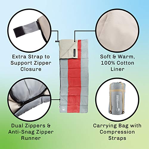 Compact Women's Sleeping Bag with Carrying Strap