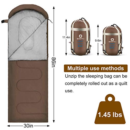 ECOOPRO Compact Waterproof Sleeping Bag for Women