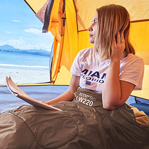 ECOOPRO Compact Waterproof Sleeping Bag for Women