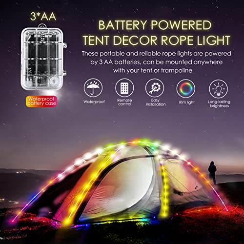 Multi-Mode LED String Lights for Outdoor Adventures