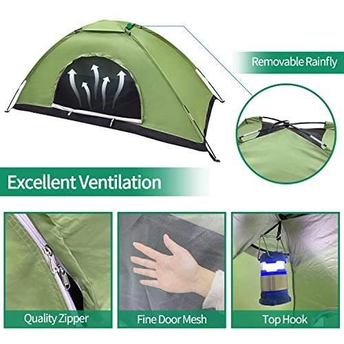 Sutekus Camouflage Backpacking Tent - Green