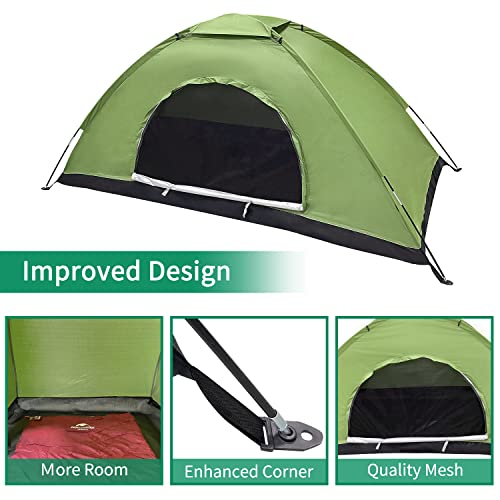 Sutekus Camouflage Backpacking Tent - Green