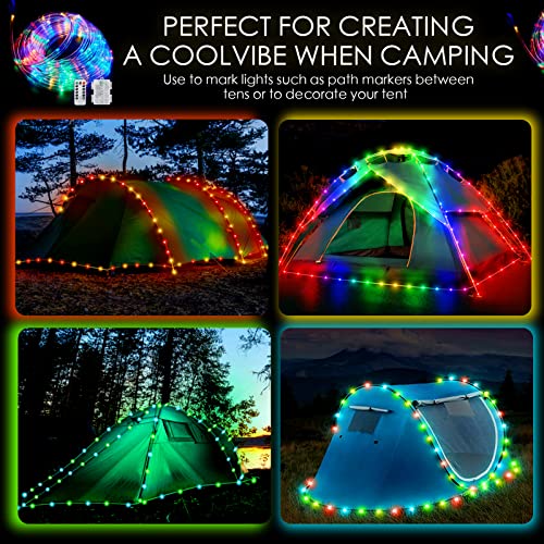 Multi-Mode LED String Lights for Outdoor Adventures