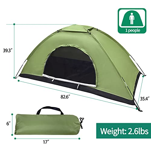 Sutekus Camouflage Backpacking Tent - Green