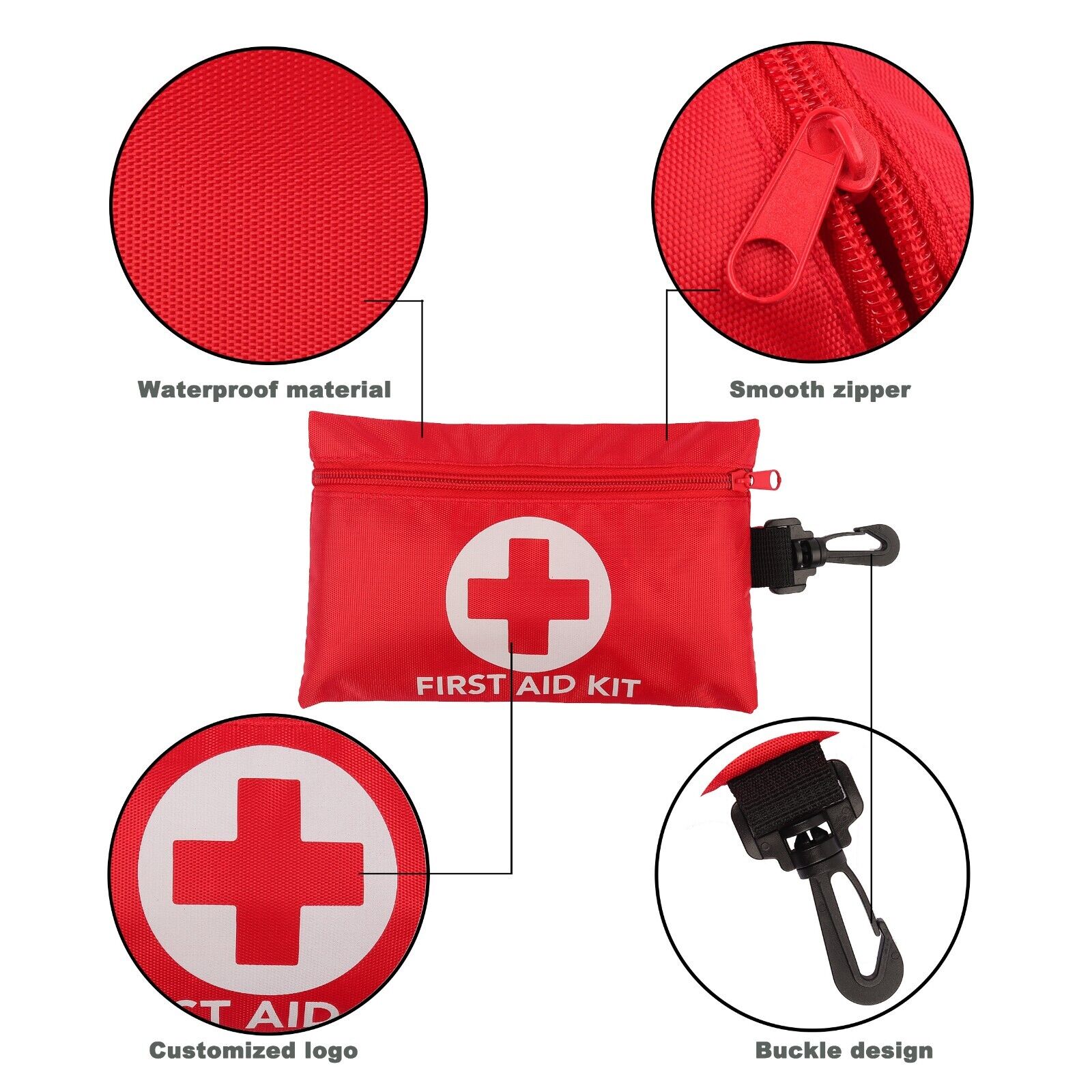 Portable Military First Aid Kit - 128 Pieces