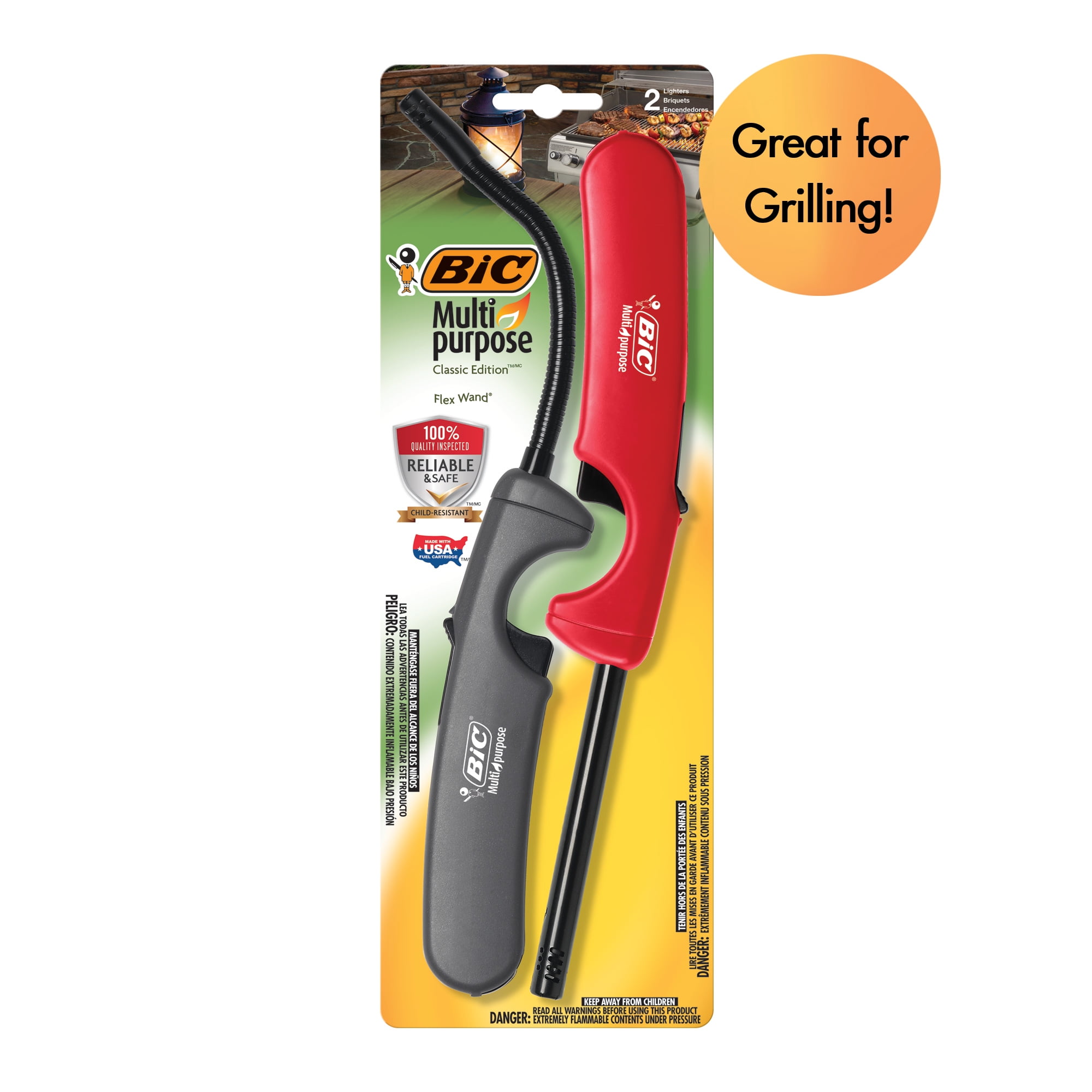 BIC Classic & Flex Wand Lighter Combo