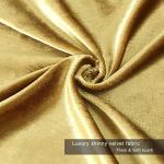 Gold Velvet Throw Pillow Covers - Set of 2
