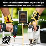 BINYATOOLS Magnetic Wristband with Super Strong Magnets Holds Screws, Nails, Drill Bit. Unique Wrist Support Design Cool Handy Gadget Gifts for Fathers, Boyfriends, Handyman, Electrician