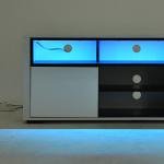 High Gloss LED TV Stand Cabinet for 60-Inch TVs