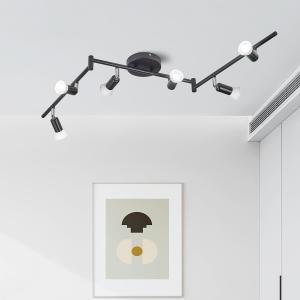 LED Track Lighting Kit Flexibly Rotatable Light Heads 4/6 Way Ceiling Spotlight