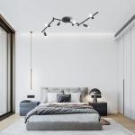 LED Track Lighting Kit Flexibly Rotatable Light Heads 4/6 Way Ceiling Spotlight