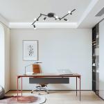 LED Track Lighting Kit Flexibly Rotatable Light Heads 4/6 Way Ceiling Spotlight