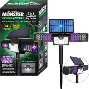 2-in-1 Solar Bug Zapper & Flood Light