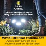 Bionic Floodlight Solar Light Outdoor Waterproof Patio Light Motion Sensor Outdoor Lights w/ Remote Control 3 Heads Wall Lights - Wireless, 50% Brighter-108 COB LED For Lawn, Garden, As Seen On TV