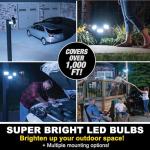 Bionic Floodlight Solar Light Outdoor Waterproof Patio Light Motion Sensor Outdoor Lights w/ Remote Control 3 Heads Wall Lights - Wireless, 50% Brighter-108 COB LED For Lawn, Garden, As Seen On TV