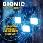 Bionic Floodlight Solar Light Outdoor Waterproof Patio Light Motion Sensor Outdoor Lights w/ Remote Control 3 Heads Wall Lights - Wireless, 50% Brighter-108 COB LED For Lawn, Garden, As Seen On TV