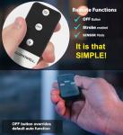 Bionic Floodlight Solar Light Outdoor Waterproof Patio Light Motion Sensor Outdoor Lights w/ Remote Control 3 Heads Wall Lights - Wireless, 50% Brighter-108 COB LED For Lawn, Garden, As Seen On TV