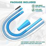 Sealegend 2 Pieces Dryer Vent Cleaner Kit Dryer Lint Vacuum Attachment, Dryer Vent Cleaning Lint Remover 2 Hoses Tools for Home Improvement