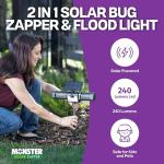 2-in-1 Solar Bug Zapper & Flood Light