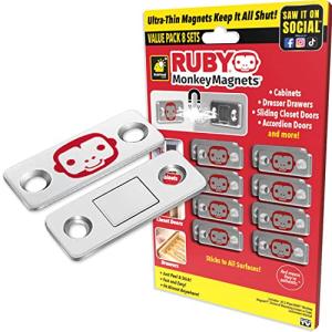 RUBY Monkey Magnets - Slim Magnetic Plates for Easy Use