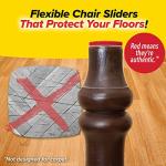 Ruby Sliders Chair Covers - Protect Floors in Style