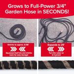 25 FT Expandable Copper Garden Hose with Nozzle