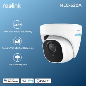 Reolink Smart Security Camera 5MP PoE Outdoor Infrared Night Vision IP Cam Person/Vehicle Detection Home Surveillance Camera