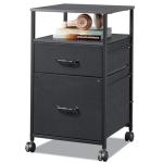 Mobile File Cabinet with Printer Stand