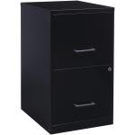 Black Metal 2 Drawer File Cabinet