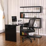 Mid-Back Swivel Desk Chair with Lumbar Support