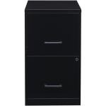 Black Metal 2 Drawer File Cabinet