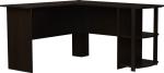 Ameriwood Home Dominic L Desk with Bookshelves, Espresso