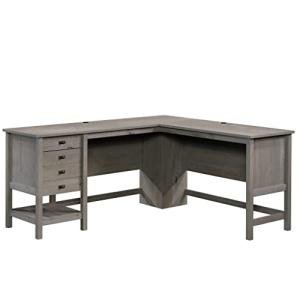 Sauder Mystic Oak L-Desk - Compact & Chic
