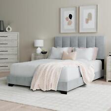 Hillsdale's Reece Channel Stitched Queen Bed in Grey