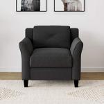 Harrington Armchair - Black, 35.4"W x 32"D x 32.7"H