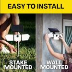 Bionic Solar Motion Flood Lights - 2 Pack