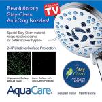 AquaCare 8-Mode Handheld Shower Head with Power Wash