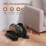 Portable Under Desk Elliptical Exerciser with Remote