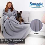 Snuggie Wearable Blanket with Sleeves - Light Grey
