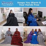Snuggie Wearable Blanket with Sleeves - Light Grey