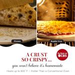 Portable Electric Pizza Oven with Cutter & Roller