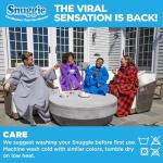 Snuggie Wearable Blanket with Sleeves - Light Grey