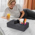 Couch Cup Holder Pillow - Keeps Drinks & Snacks Handy