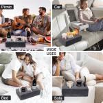 Couch Cup Holder Pillow - Keeps Drinks & Snacks Handy