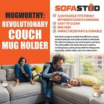Mugworthy Couch Cup Holder - Spill Proof & Versatile
