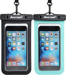 Waterproof Phone Pouch for Beach Adventures - 2 Pack