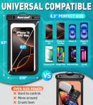 Waterproof Phone Pouch for Beach Adventures - 2 Pack